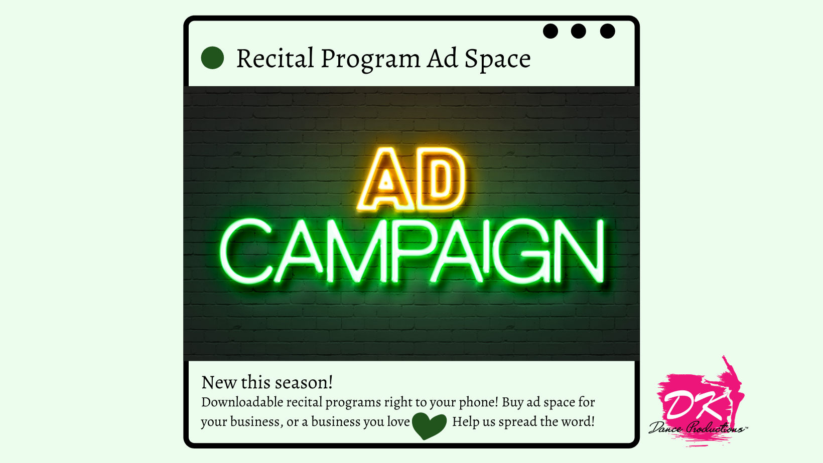 Recital Program Ad Space