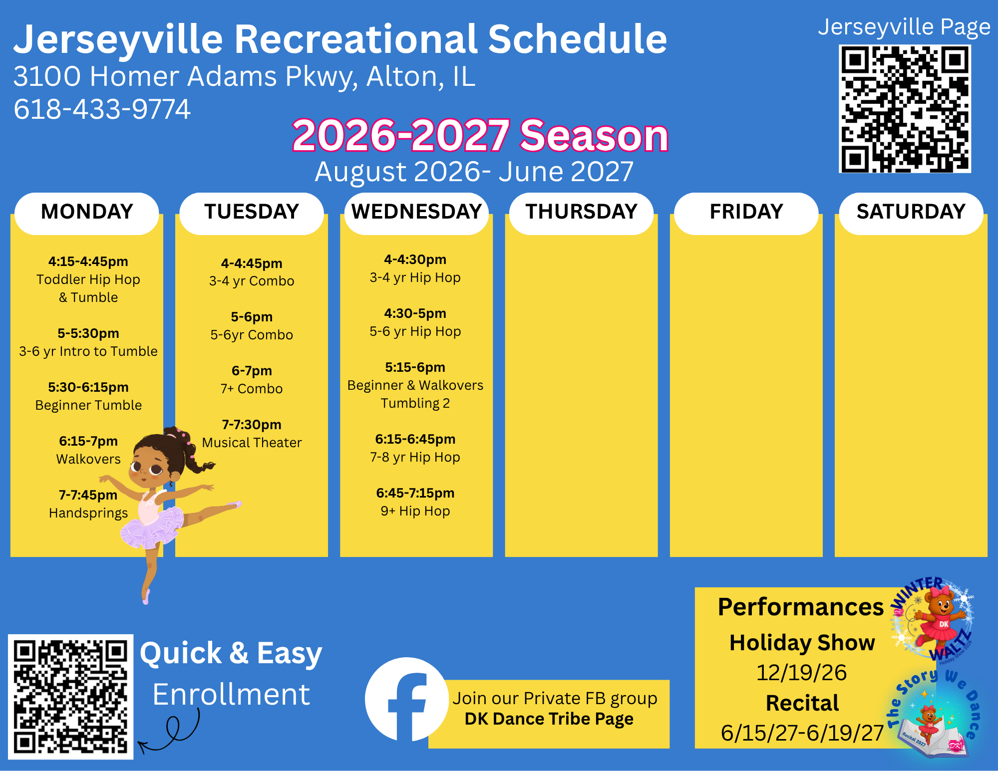 Jerseyville Schedule - New